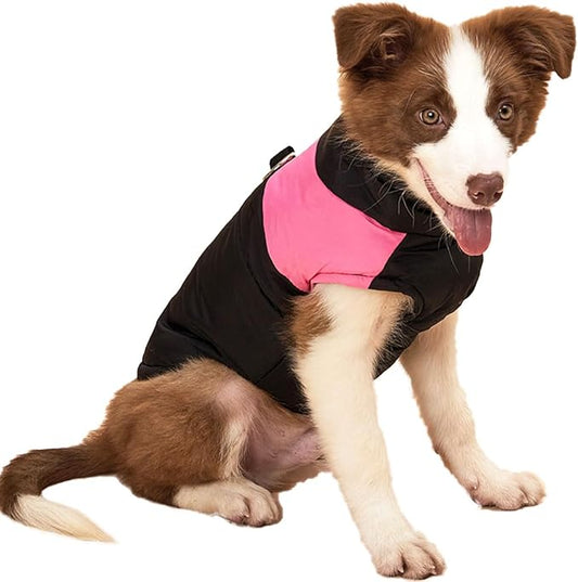 Small Dog Coats Warm Winter Jackets for Small Medium Dogs Puppy Cold Weather Coat Pet Clothes, Pink, X-Large