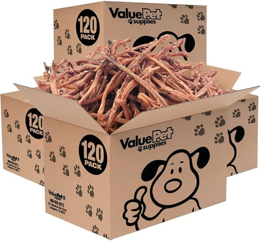 ValueBull Lamb Pizzle Sticks, 480 Count Bulk Pack - Natural Dog Treats, Grass-Fed