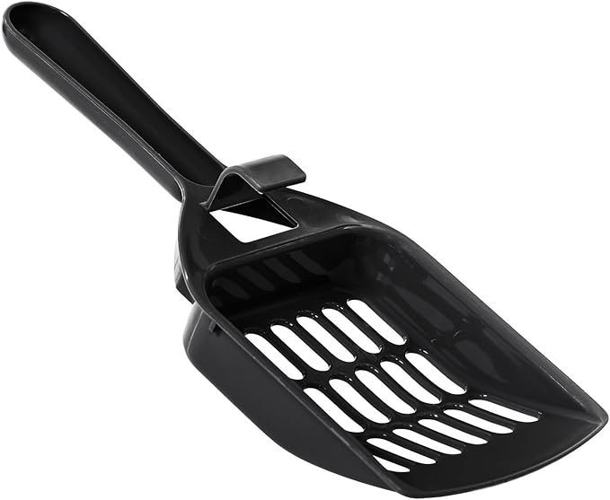 Amazon Basics Large Cat Litter Box with High Sides, Top Entry, Includes Scoop, 20.5 x 14.75 x 14.38 inches, Grey