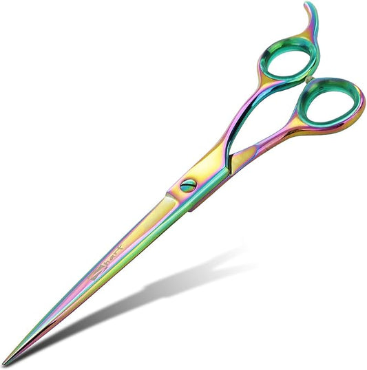 Sharf Rainbow 8.5 Inch Dog Trimming Scissors for Grooming - Effortless Grooming Performance - Durable Blades for Flawless Results - Professional and Beautiful Dog Cutting Scissors for Grooming