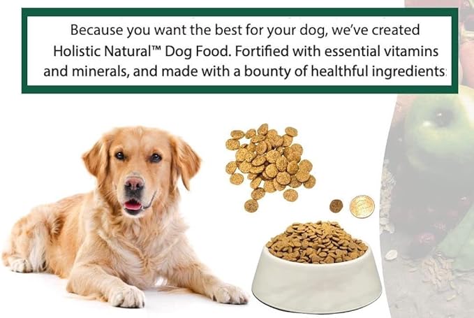 Bench & Field Holistic Natural Adult Dry Dog Food, Chicken Meal and Brown Rice Recipe 6.6 lb Bags (Pack of 4)