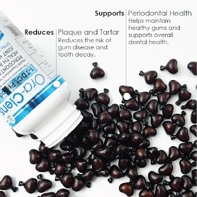 1-TDC Periodontal - Support Healthy Teeth Gums in Dogs Cats - Safe Non-invasive - 120 Capsules