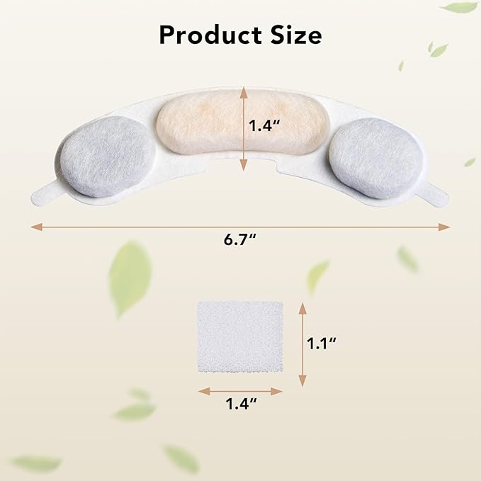 Official 3 Packs Dog Water Filter Replacement and 3 Sponges for 7L/236oz/1.8Gal Stainless Steel Dog Water Fountain