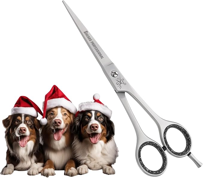 Shears ProfessionalHair Cutting Scissors, All Purpose 6.5 Inch Stainless Steel, Sharp Edge Blades, Dog Grooming Scissors, Professional Barber Scissor for Haircut Styles Straight for Men, Women and Dog