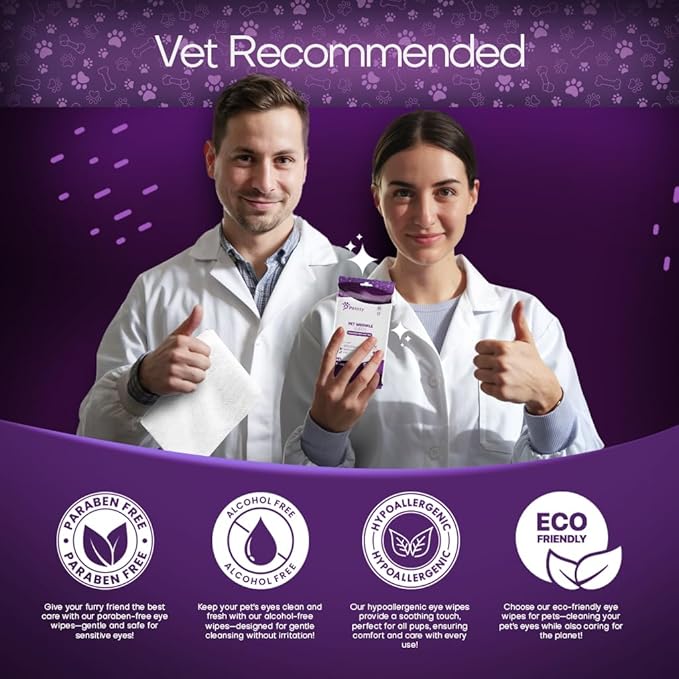 Wrinkle Wipes for Dogs | 3X Larger Dog Face Wipes for French Bulldog and Pug - Cleanse Skin Folds, Tear Stains, Tail Pockets | Anti-Itch, Soothing, & Hypoallergenic with Coconut Oil | 50 Count