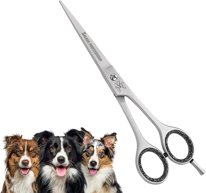 Shears ProfessionalHair Cutting Scissors, All Purpose 6.5 Inch Stainless Steel, Sharp Edge Blades, Dog Grooming Scissors, Professional Barber Scissor for Haircut Styles Straight for Men, Women and Dog