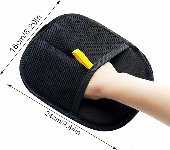 Pet Hair Removal Glove Reusable Anti Static Pet Fur Remover Glove for Furniture Clothes Bedding and More for Dogs and Cats Multi Surface Hair Cleaner Tool (2 pcs)