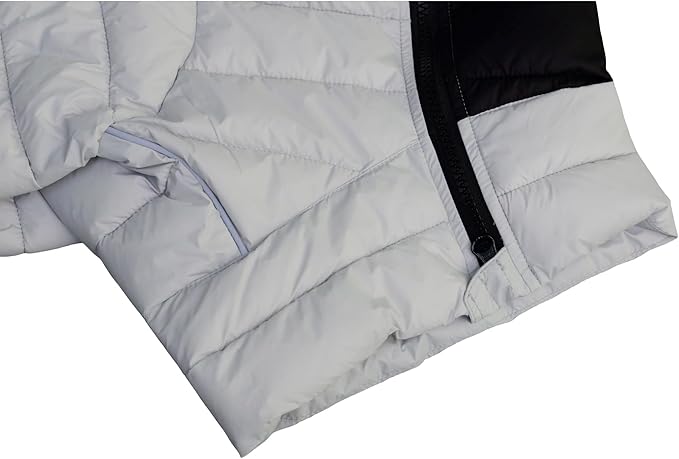 LoveLongLong Dog Coat - Warm & Waterproof Dog Jacket, Zippered & Adjustable, Reflective, Off White, Sizes S, M, L