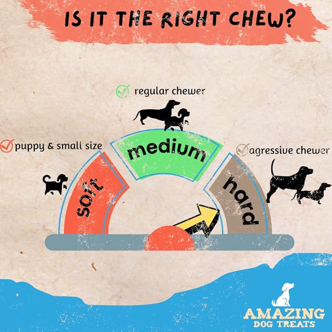 Amazing Dog Treats - 5-6 Inch Meaty Beef Marrow Bones- (6 Count) - Long Lasting Dog Chew Bones - Filled Marrow Dog Bone