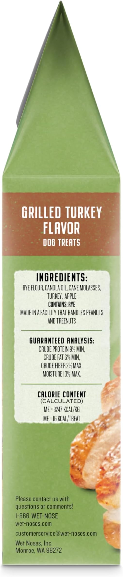 Organic Crunchy Dog Treats – for All Pet Sizes, Breeds – All-Natural Puppy Treat, Senior Dog Snack – 100% Human-Grade – Delicious Chews for Dogs - Meaty Grilled Turkey, 14 Oz (2 Pack)