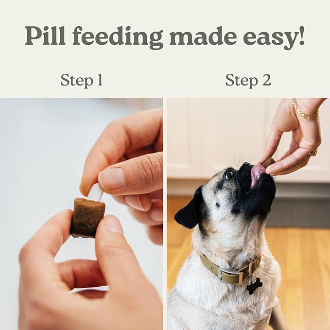 Presidio Pill Buddy Naturals - Duck (Chicken-Free) Pill Hiding Treats for Dogs - Pill Pocket for Any Size Medication - 30 Servings