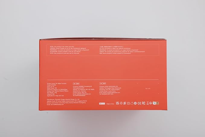 7L/1.8Gal Dog Water Fountain for Large Dog, FEELNEEDY Dog Water Bowl Dispenser Pet Water Fountain, Water Dispenser for Dogs with Ultra Quiet Pump for Multiple Pets with 3 Filters (FN-W05, Clear Blue)