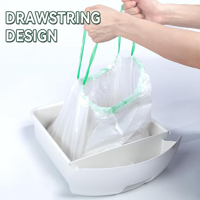 ANWA 120 Count Cat Litter Box Liners for Automatic Cat Litter Box and Litter Box Robot 4/3, Heavy-Duty, Extra Thick, Economy Bulk Pack