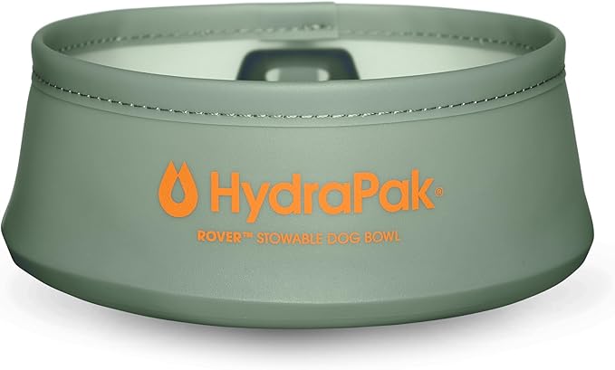 HydraPak Rover Dog Bowl (500ml/17oz) - Collapsible & Packable Dog Bowl for Food/Water