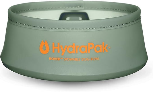 HydraPak Rover Dog Bowl (500ml/17oz) - Collapsible & Packable Dog Bowl for Food/Water