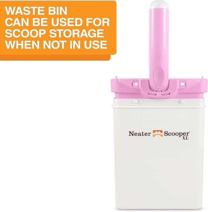 Neater Pet Brands Neater Scooper XL Cat Litter Scoop, 195 Refill Bags – Extra-Large Capacity Mess-Free Cat Litter Scooper with Bag for Large & Multiple Cats, Spill-Proof Litter Box Scooper with Holder