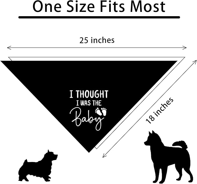 2 Pack Our Humans are Getting Us a Baby Dog Bandanas Pregnancy Announcement Bandana for Dogs Pet Accessories Lovers Reveal Ideas