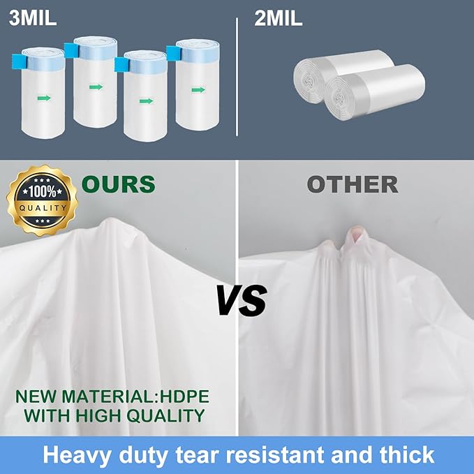 ELEGX 80 Count Litter Box Liners Bags, 3MIL Extra Thick Heavy Duty,27.1" x 12.9" Compatible with Neakasa M1, PetPivot AutoScooper 11 Open-Top Automatic Self-Cleaning Cat Litter Robot Box