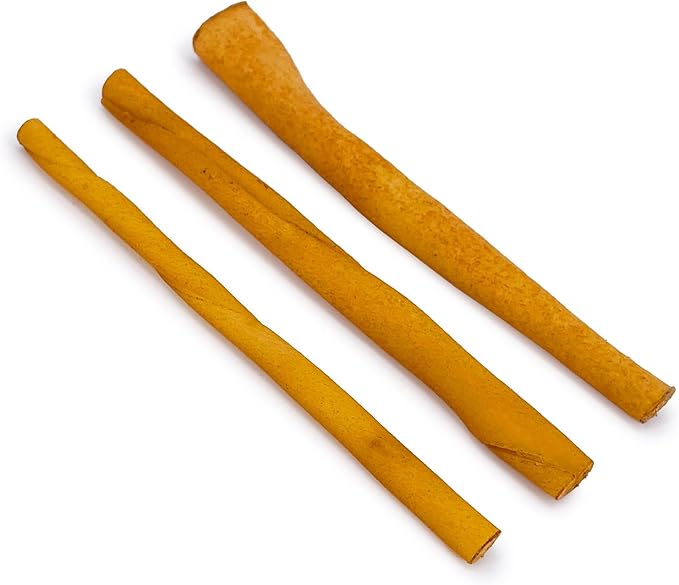 ValueBull USA Rawhide Twists for Small Dogs, 5 Inch, Smoked, Varied Thicknesses, 50 Count - Natural & Safe, USA Beef Hide, Long Lasting, Chemical Free, No Artificial Flavors