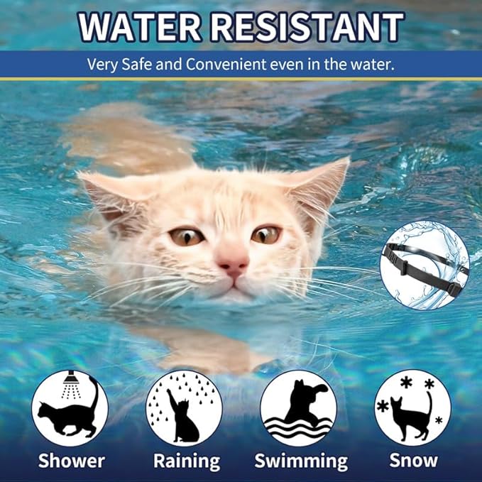 4 Pack Flea Collar for Cats, 32 Months Flea and Tick Prevention for Cat, Waterproof Natural Cat Fleas and Ticks Treatment, Adjustable Fleas and Ticks Collar for Cats Kittens(4 Colors)