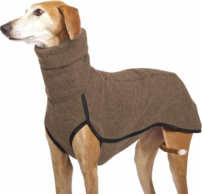 Esobo Fleece Dog Apparel Winter Warm Dog Coat Doggie Turtleneck Cozy Jacket Soft Shirt Vest Stylish Pet Outfits for Small Medium Large Dogs