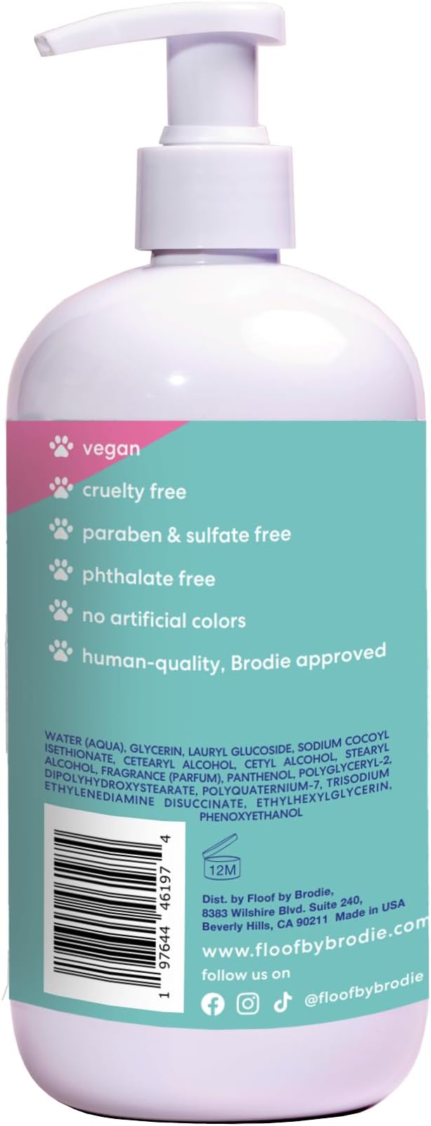 Everydog Nourishing Dog and Cat Conditioner for All Coat Types, Moisturizing and Detangling with Aloe, Oat Milk, Plant Based Emolients for Shiny Soft Smooth Coat (16 oz)