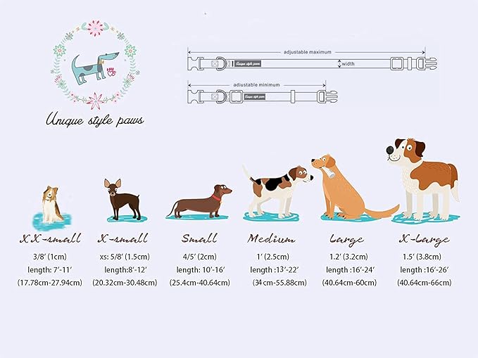 Unique Style Paws Thanksgiving Day Collar with Bowtie Fruit Leaf Flower Fruit Durable Cute Cotton Dog Collars for Small Medium Large Dogs