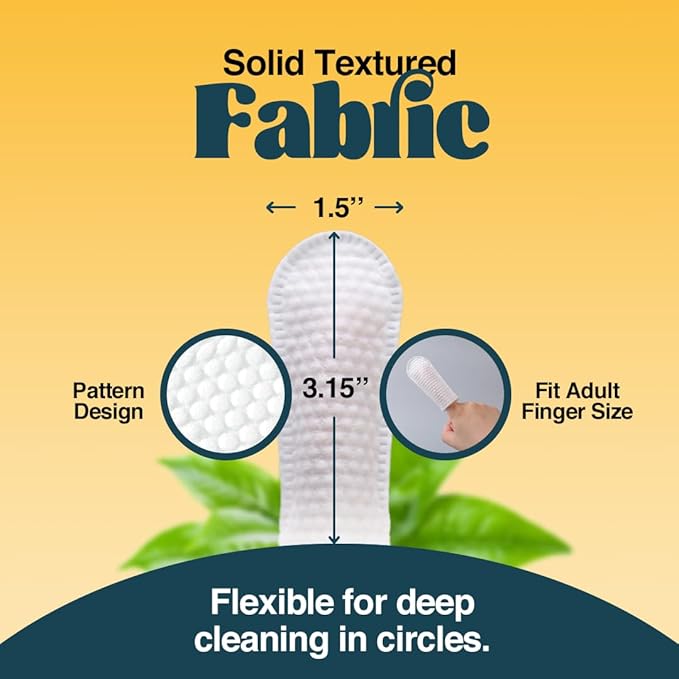 Dog Teeth Cleaning Wipes (90 Count) No-Rinse Cat Toothbrush, Effective Dog Breath Freshener - Essential for Pet Supplies (1.5 in x 3.15 in)