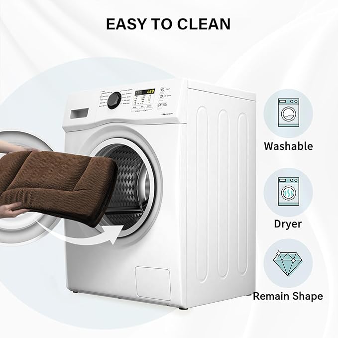 WESTERN HOME Dog Bed for Crate, High Resilience Foam Dog Crate Mat Kennel Pad with Soft Wavy Plush Comfortable Anti-Slip Washable Bed for Large Medium Small Dogs & Cats