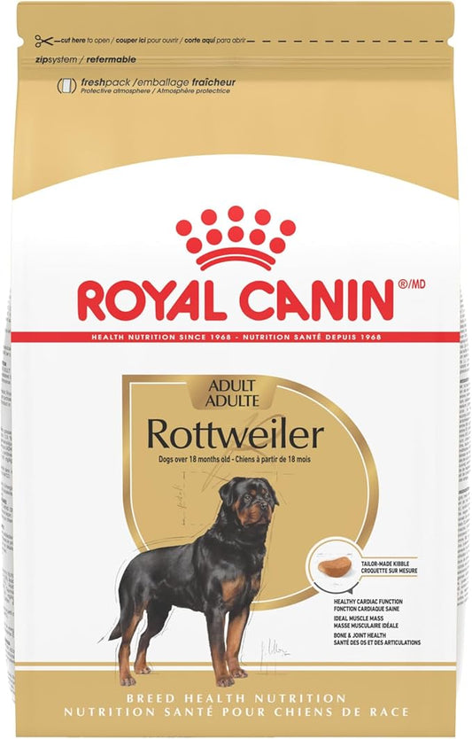 Royal Canin Rottweiler Adult Breed Specific Dry Dog Food, 30 lb bag