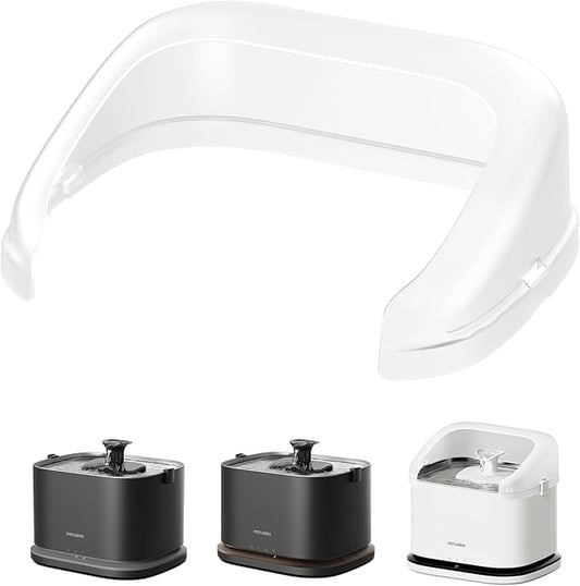 PETLIBRO Splash Shield for 3L Dockstream 2 Cat Water Fountain PLWF106 PLWF116 and PLWF305 Prevent Water Spills, Large top Radius, Easy to Remove & Clean