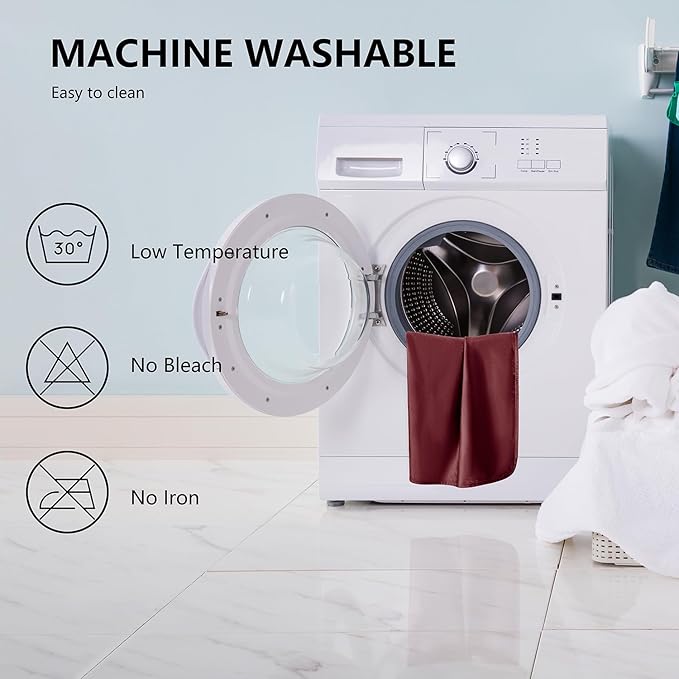 Waterproof Dog Blankets, Washable Pee Proof Pet Blanket for Couch, Soft Reversible Puppy Throw Furniture Protector Cover for Bed Sofa-52"x82",Burgundy Red+Cream