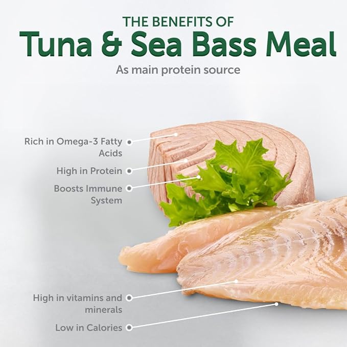 Nature's Protection Wet Cat Food in Gravy - High Protein, Natural & Soft Tuna Fish & Sea Bass Shreds - Wet Food for Kittens, Can-Free Convenient Pouches 2.46-oz (Superior Care - 24 Pack)