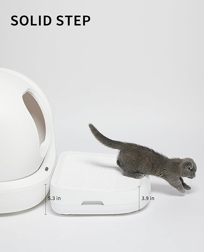 PETKIT Cat Litter Ramp for PuraX, PuraMax, PuraMax 2 and Purobot Pro Max Self-Cleaning Cat Litter Box Step Stairs, Double Layered Litter Trapper, Waterproof Material Easy Clean, Anti Tracking