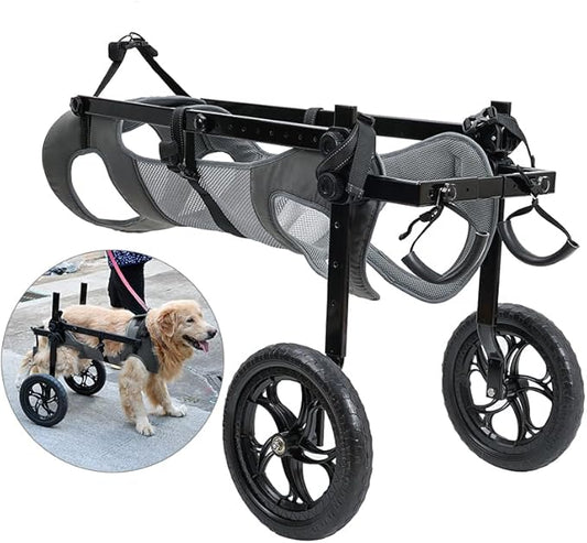 Dog Wheelchair for Back Legs, Light Weight Dog Wheelchair Cart with Disabled Hind Legs Walking, Adjustable