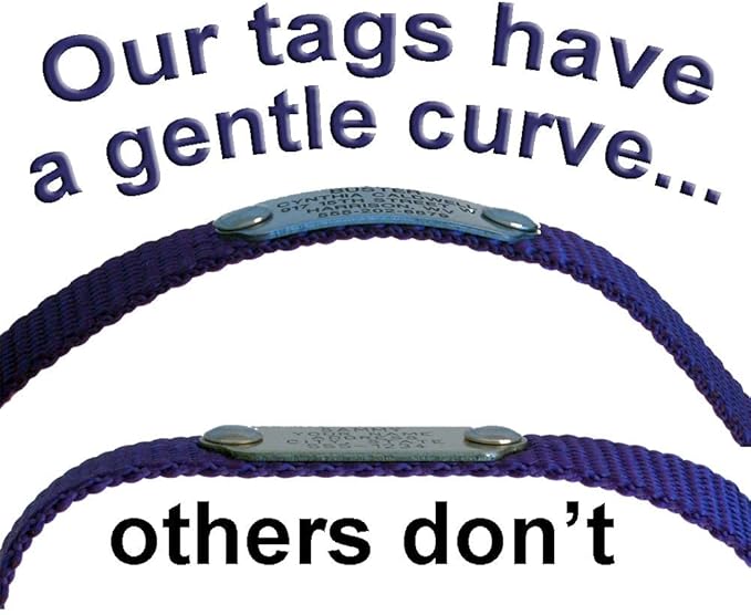 LuckyPet Rivet-On Pet ID Tag - Personalized, Silent and Customized - Suitable for Cats and Dogs - Heavy-Duty Pet Identification - Engraved Tags - Large, Matte Finish Stainless Steel