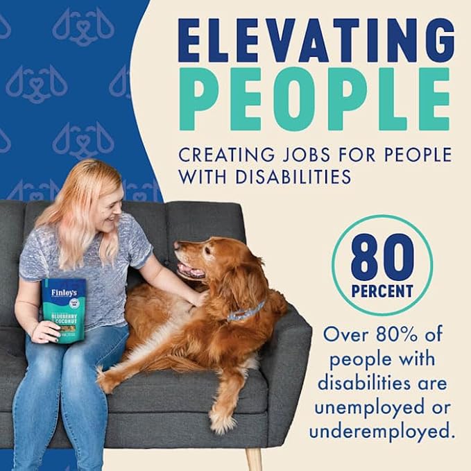 Finley's Blueberry Coconut Dog Biscuit Treats, All Natural, Limited Ingredient Dog, 12 Ounce (Pack of 1)