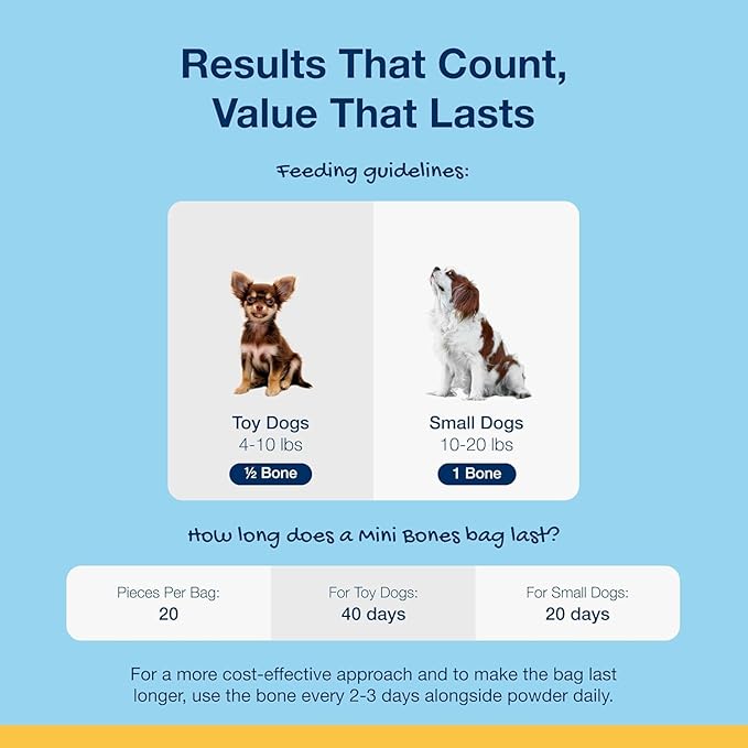 Proden PlaqueOff Sytem Mini Dental Care Bones for Dogs - Vegetable 12 oz, Green, 340G