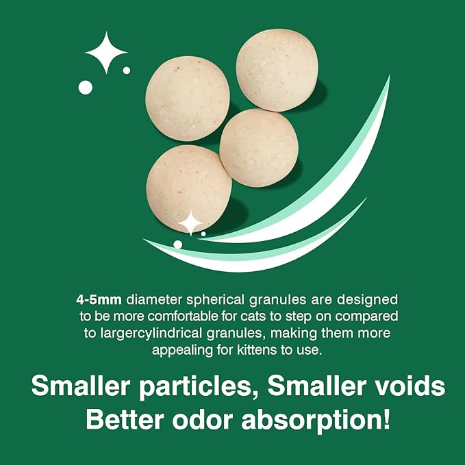 Cat Litter Pellets 18 lbs, Generic Litter Pellets Refills Exclusively for Dual-Layer Litter Box Systems, Dehydrating, Zeolite, Long-Lasting Odor Control Non-climping, Not Low-Tracking