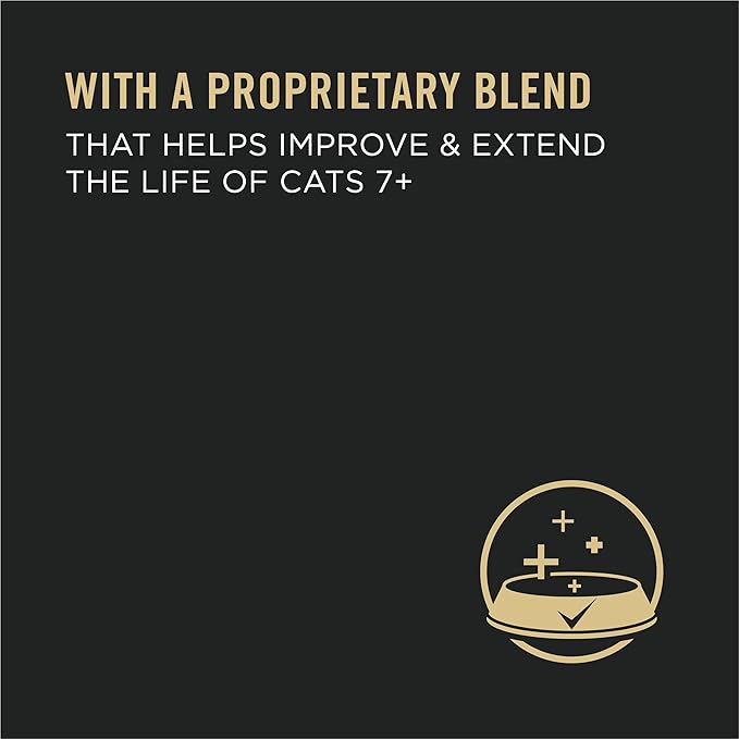 Purina Pro Plan Senior Cat Food Wet Pate, Chicken and Beef Entree - (Pack of 24) 3 oz. Pull-Top Cans