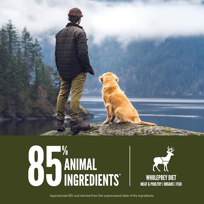 ORIJEN Grain Free Poultry Free High Protein Dry Dog Food Tundra Recipe 23.5lb Bag