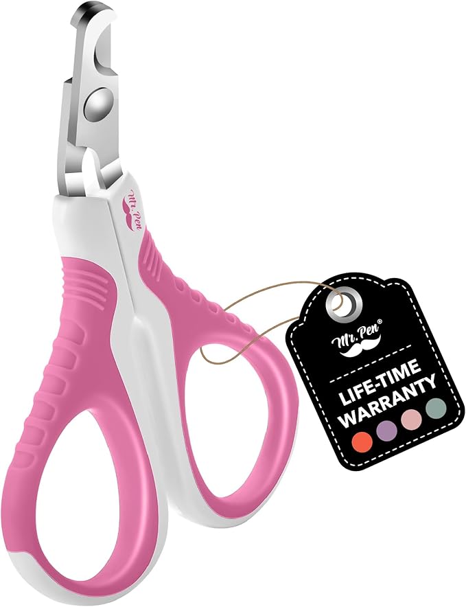 Mr. Pen Cat Nail Trimmer - Pink, Cat & Dog Nail Clippers, Kitten & Small Dog Claw Trimmer