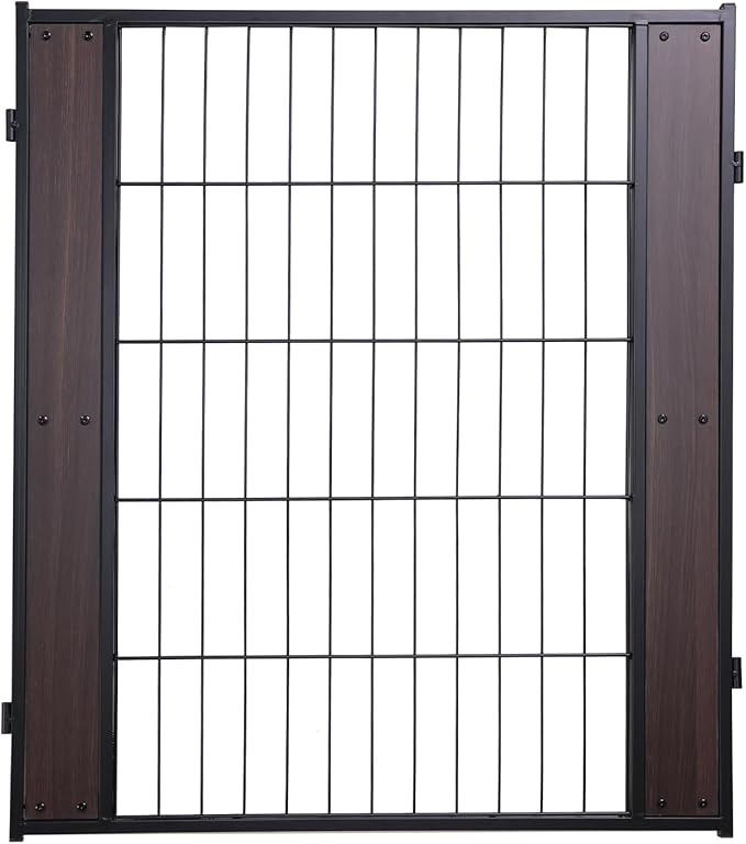 Heavy Duty Dog Playpen 32 Inch Height - Indoor Outdoor Pet Fence Enclosure for Medium and Small Dogs - Foldable Puppy Exercise Pen for Indoor and RV Camping or Yard (1 Panel, 32" H (Black))