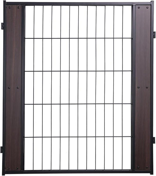 Heavy Duty Dog Playpen 32 Inch Height - Indoor Outdoor Pet Fence Enclosure for Medium and Small Dogs - Foldable Puppy Exercise Pen for Indoor and RV Camping or Yard (1 Panel, 32" H (Black))