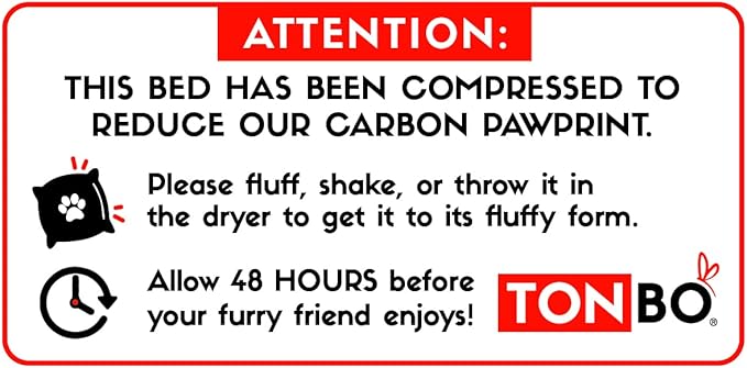 TONBO Soft Plush Small Cute and Cozy Nature Dog Cat Bed, Washer and Dryer Friendly (Mushroom)