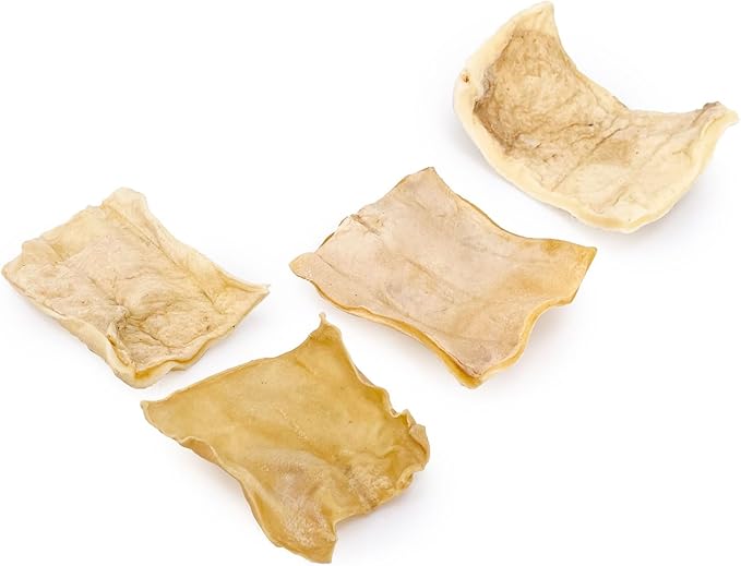 ValueBull USA Rawhide Chips, 100 Count Bulk Pack - Natural & Safe, USA Beef Hide, Long Lasting, Chemical Free, No Artificial Flavors