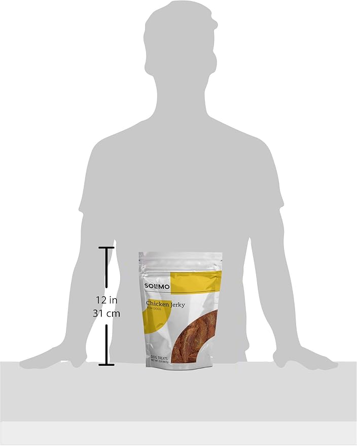 Amazon Brand - Solimo Chicken Jerky Dog Treats, 2 pounds (Packaging May Vary)