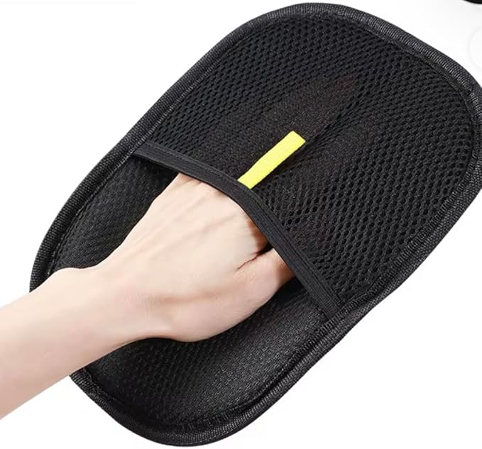 Pet Hair Removal Gloves, Black, Washable and Reusable, for Cats and Dogs, Furniture Cleaning