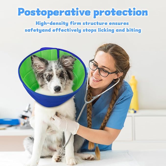 Inspack Soft Dog Cone Collar Alternative, E Cones for Small Dogs/Cat/Puppy to Stop Licking after Surgery, Comfortable All Paws Comfy Elizabethan Collars, Neuter Recovery Ecollars of Shame Alternatives