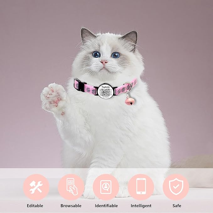 Christmas 2 Pack, Never Lose Your Cat's Info Again | Breakaway Collar with Scan-to-Contact QR Code Plate | Reflective, Bell & Fully Adjustable, 2-Pack Value (Red & Green)